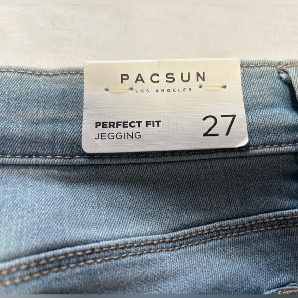 PacSun Light Blue Distressed Skinny Jeans Size 6 NWT - Picture 8 of 16